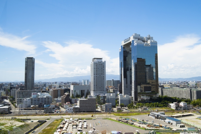 梅田－（空中庭園展望台）大阪 都市風景