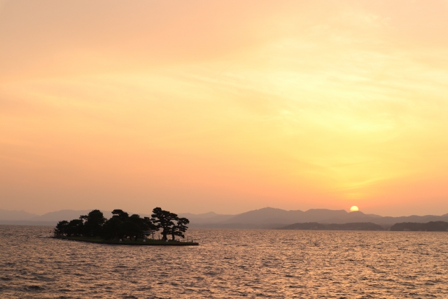 松江－宍道湖の夕日