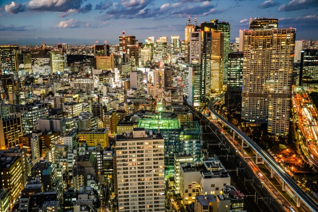 浜松町－シーサイドトップ（世界貿易センタービルの展望台）からの風景