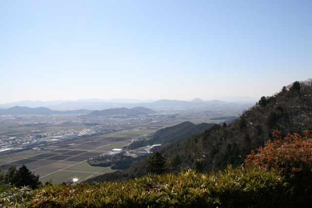 湖南市－滋賀・繖山の眺望